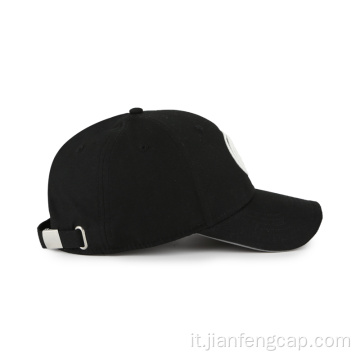 Cappellino da baseball in twill di cotone con visiera a sandwich 3D